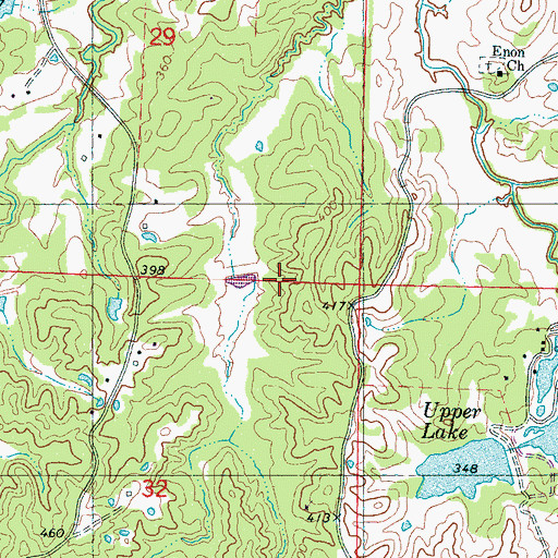 Topographic Map of Pelucia Watershed Y-33a-7 Dam, MS