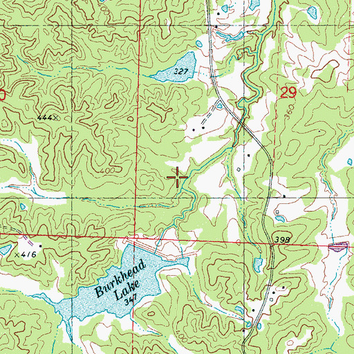 Topographic Map of Pelucia Watershed Y-33a-8 Dam, MS