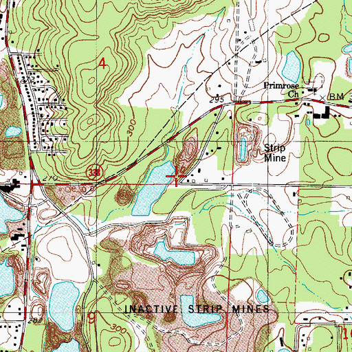 Topographic Map of Woolridge School (historical), AR