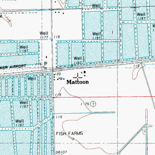 Topographic Map of Kroeker Lake Dam, MS