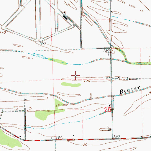 Topographic Map of Fratesi Pond Dam, MS