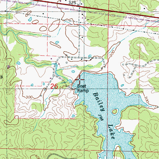 Topographic Map of Big Sand Watershed Y-32-9a Dam, MS