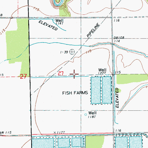 Topographic Map of Taylor Lake Dam, MS