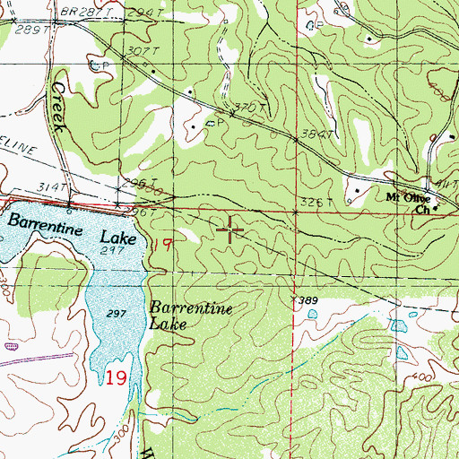 Topographic Map of Big Sand Watershed Y-32-8 Dam, MS