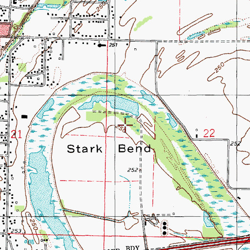Topographic Map of Township of Eastman (historical), AR