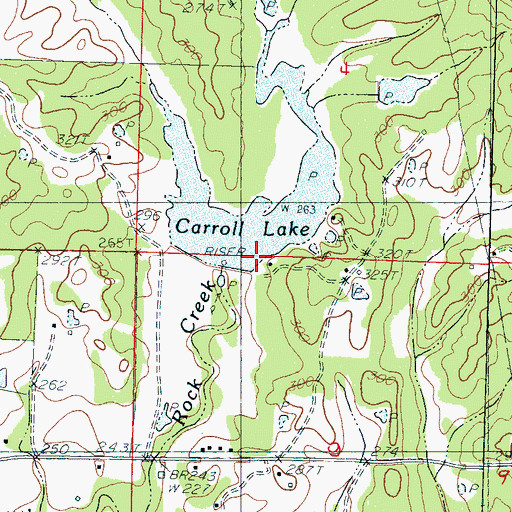 Topographic Map of Big Sand Watershed Y-32-2 Dam, MS