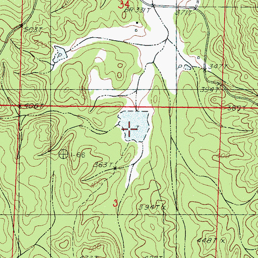 Topographic Map of Bogue Watershed Y-30-94 Dam, MS