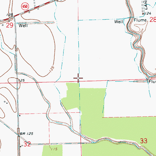 Topographic Map of Mrs Vaught Catfish Ponds Dam, MS