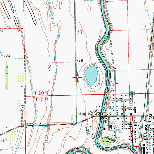 Topographic Map of Bearden Brothers Pond Dam, MS