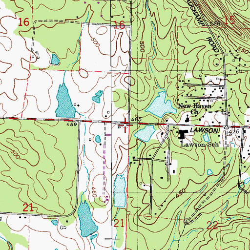 Topographic Map of Township of Ellis (historical), AR