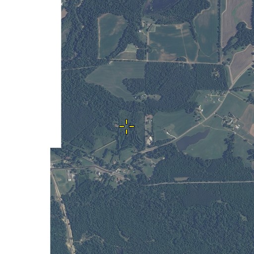 Aerial/Satellite Image of Odom Lake Dam, MS