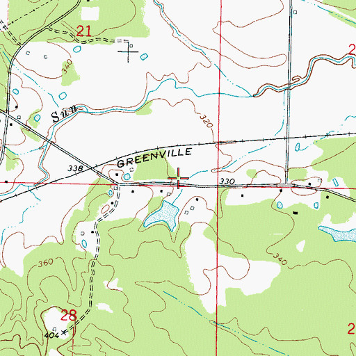 Topographic Map of J Crowley Pond Dam, MS