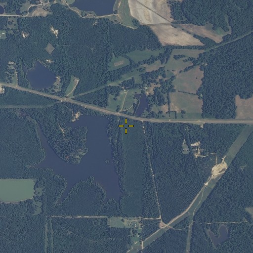 Aerial/Satellite Image of Walker Lake Dam, MS