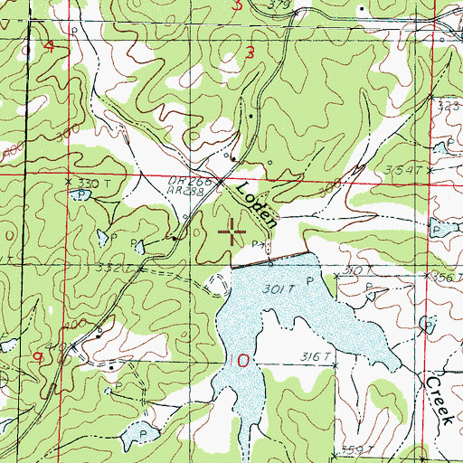 Topographic Map of Potacocowa Watershed Y-31a-12 Dam, MS