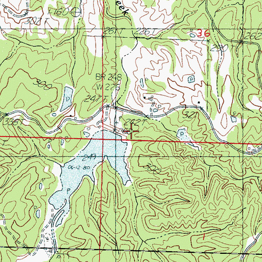 Topographic Map of Potacocowa Watershed Y-31a-6 Dam, MS
