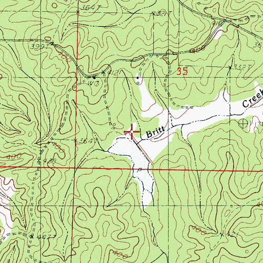 Topographic Map of Bogue Watershed Y-30-51 Dam, MS