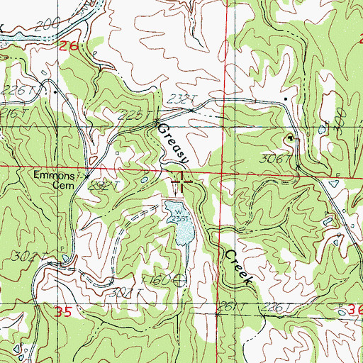 Topographic Map of Potacocowa Watershed Y-31a-19 Dam, MS