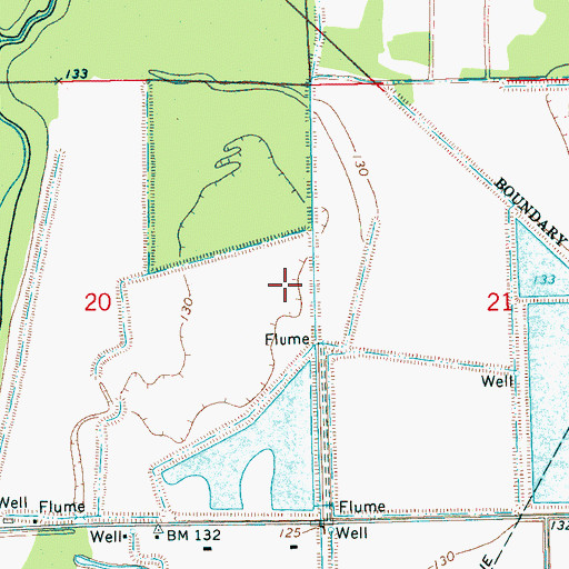 Topographic Map of Mills Brothers Catfish Ponds Dam, MS
