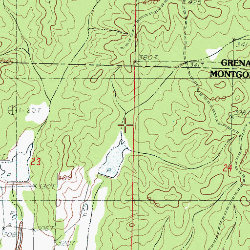 Topographic Map of Bogue Watershed Y-30-58 Dam, MS
