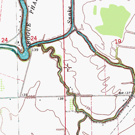 Topographic Map of Judge Brizzell Pond Dam, MS