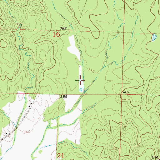 Topographic Map of Eland Lake Dam, MS