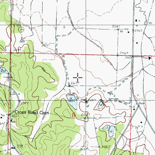 Topographic Map of Dolan Lake Dam, MS