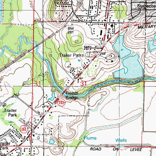 Topographic Map of Jacksonville Fire Department Station 4, AR