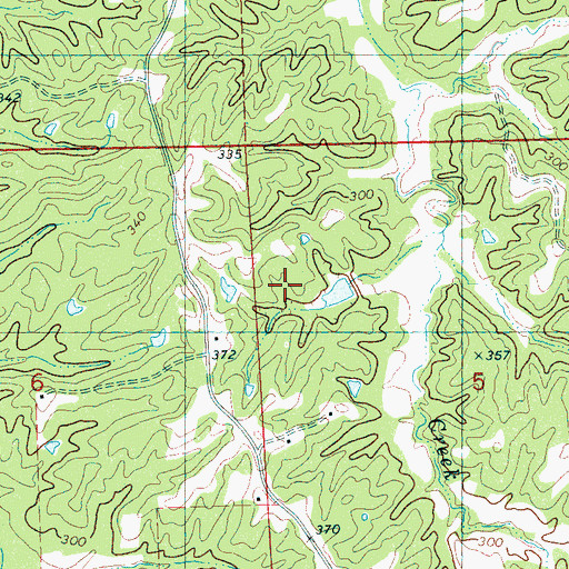 Topographic Map of Ascalmore Creek Structure YO-30-15 Dam, MS