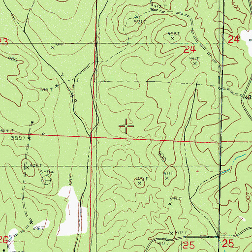 Topographic Map of Stewart Lake Dam, MS