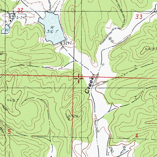 Topographic Map of Turkey Creek Watershed Y-20-73 Dam, MS