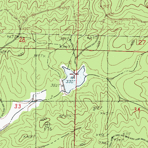 Topographic Map of Turkey Creek Watershed Y-20-39 Dam, MS