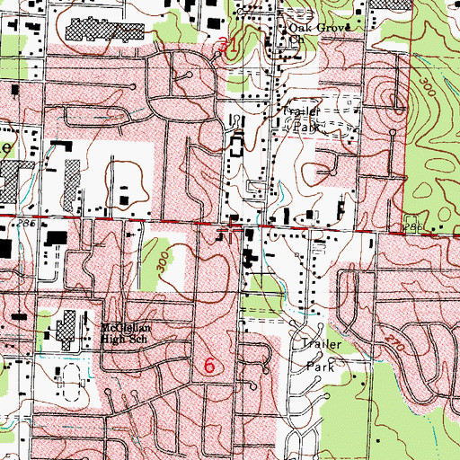 Topographic Map of First Born Assemblies of the Apostolic Church, AR