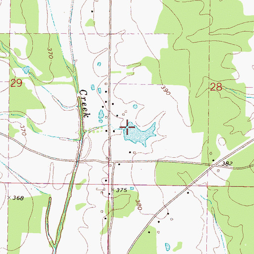 Topographic Map of G R Patterson Lake Dam, MS
