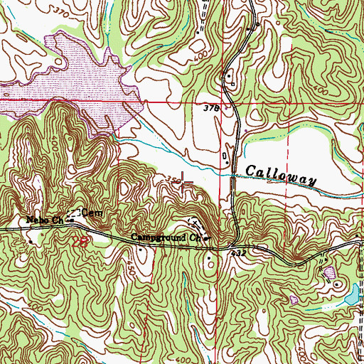 Topographic Map of Chiwapa Structure 2 Dam, MS