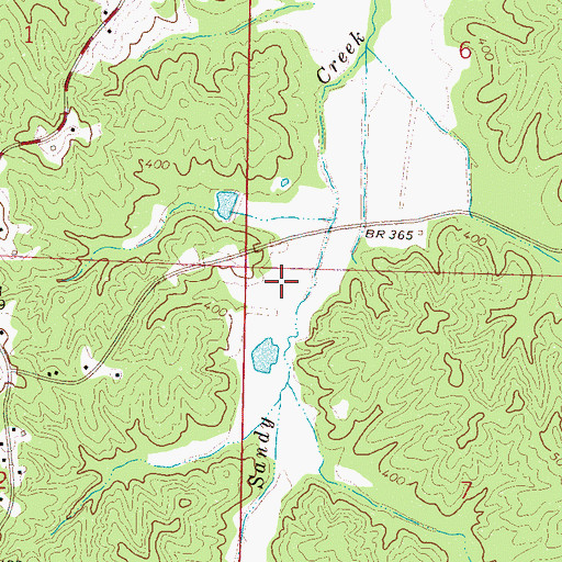 Topographic Map of Yocona Watershed Y-14-16 Dam, MS