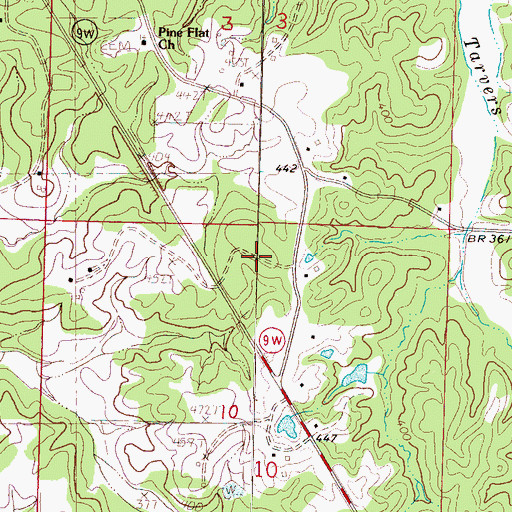 Topographic Map of Murray Creek Y-13a-2 Dam, MS
