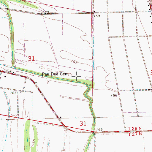 Topographic Map of John Gilbert Pond Dam, MS