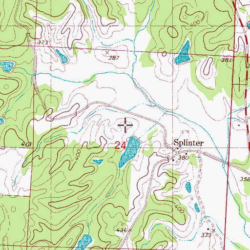 Topographic Map of Tatum Pond Dam, MS