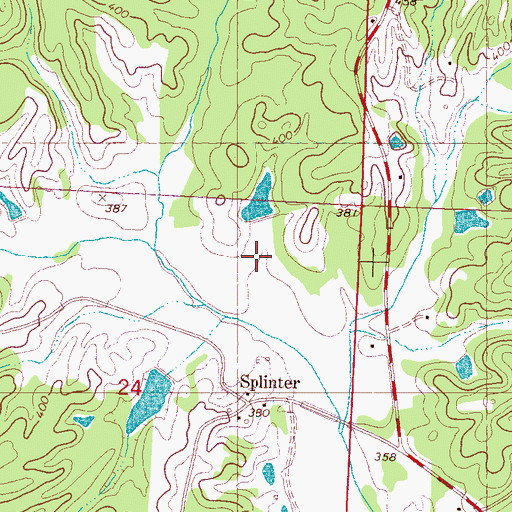 Topographic Map of Tatum Pond Dam, MS