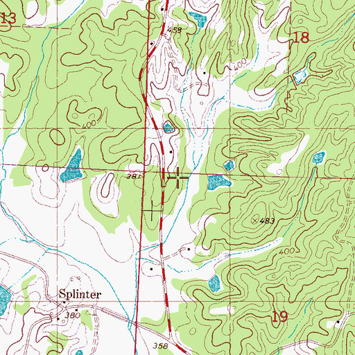 Topographic Map of Moore Pond Dam, MS