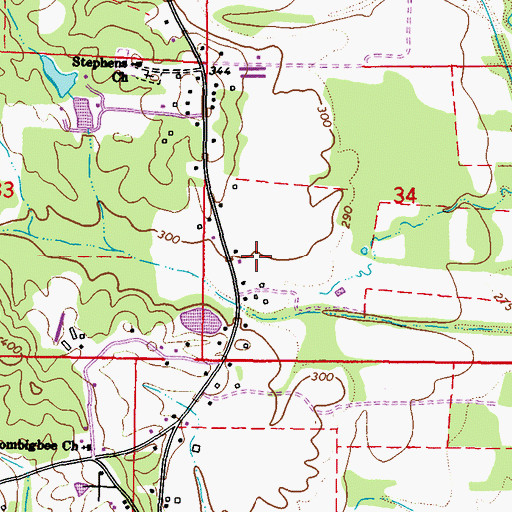 Topographic Map of Graham Lake Dam, MS