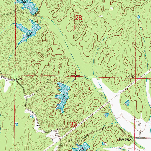 Topographic Map of Lee County Sportsman Club Dam, MS