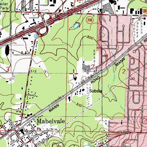 Topographic Map of Township of Fourche (historical), AR