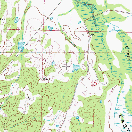 Topographic Map of Galloway Pond Dam, MS