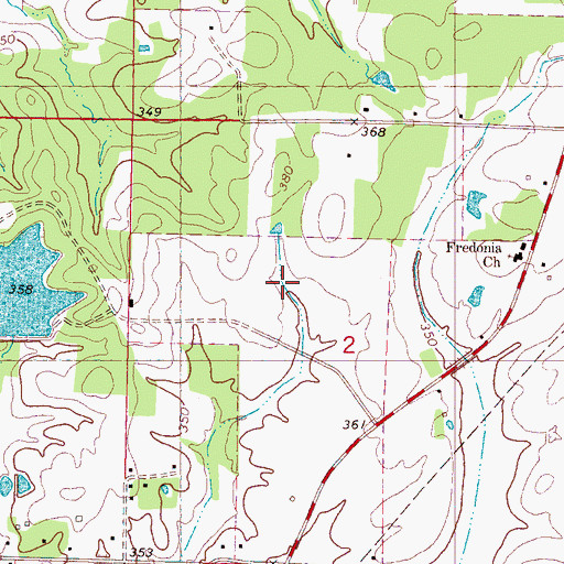 Topographic Map of Crone Lake Dam, MS