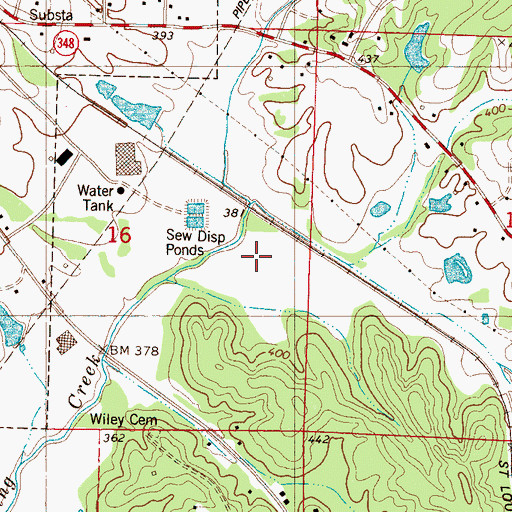 Topographic Map of Carnell Lake Dam, MS