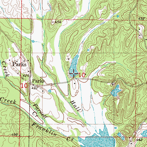 Topographic Map of Wilkerson Pond Dam, MS