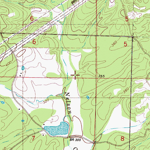 Topographic Map of Dave Pointer Pond Dam, MS