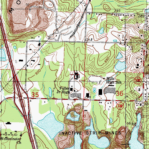 Topographic Map of Fuller Elementary School, AR