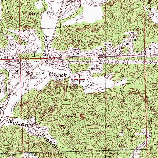 Topographic Map of Indian Creek Watershed Y-9a-8 Dam, MS